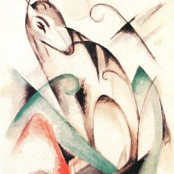 Franz-Marc-Sitzendes-Fabeltier