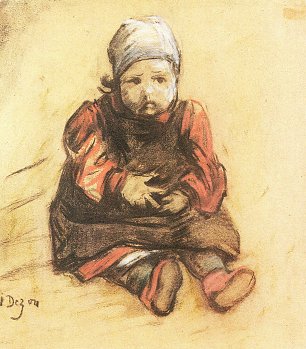 Franz Marc Sitzendes Kind Wandbild