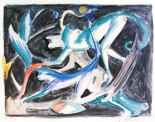 Franz Marc Spielende Affen Wandbild