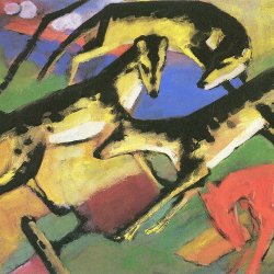 Franz-Marc-Spielende-Hunde