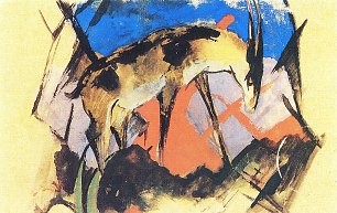 Franz Marc Steinbock Wandbild