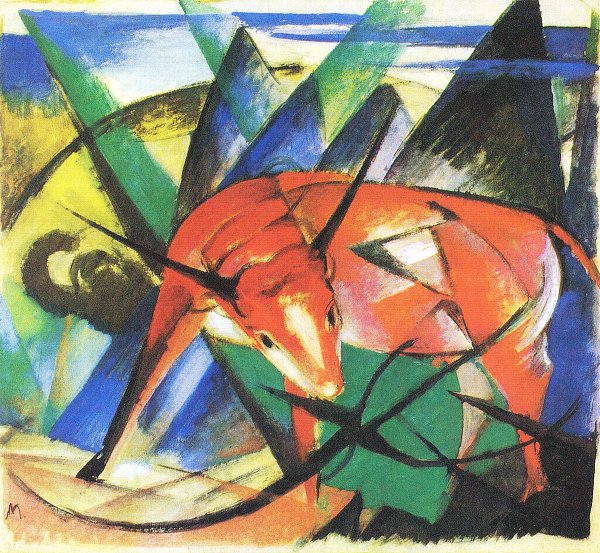 Franz Marc Stier Wandbild