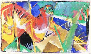 Franz Marc Tiger im Dschungel Wandbild