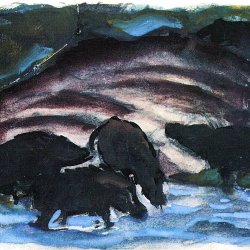 Franz-Marc-Wildschweine-im-Wasser