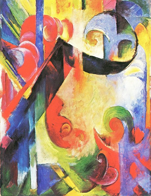 Franz Marc Zerbrochene Formen Wandbild