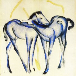 Franz-Marc-Zwei-blaue-Fohlen