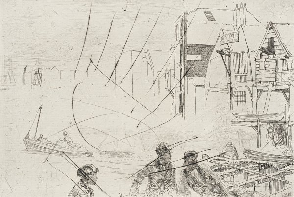 James McNeil Whistler A Wharf Wandbild