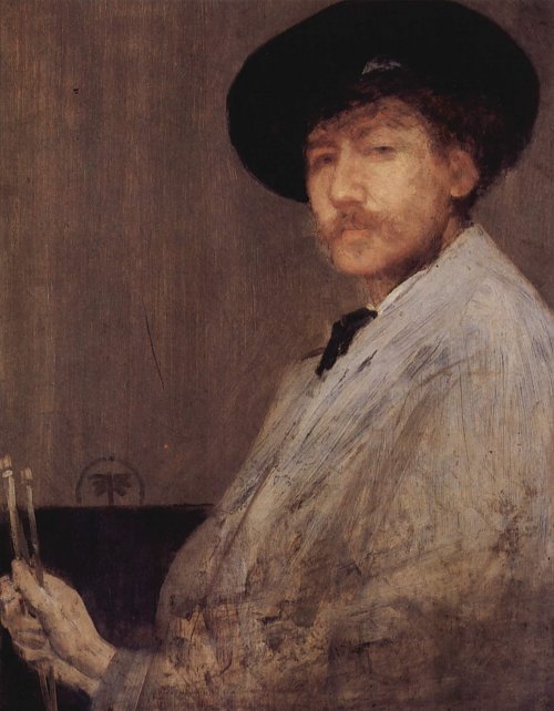 James McNeil Whistler Arrangement in Grau Portraet des Kuenstlers Wandbild