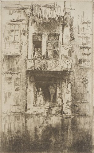 James McNeil Whistler Balcony Amsterdam Wandbild