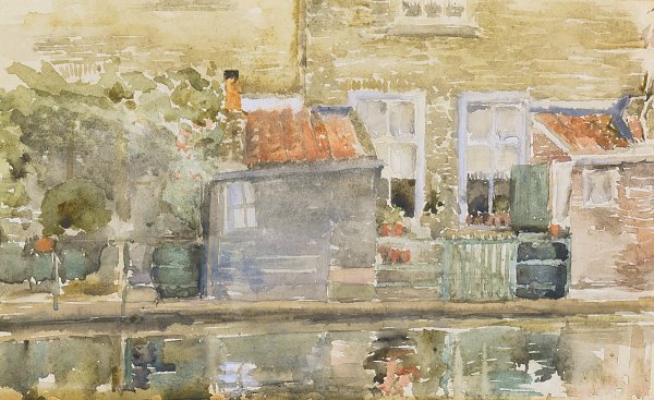 James McNeil Whistler Canal scene in Holland Wandbild