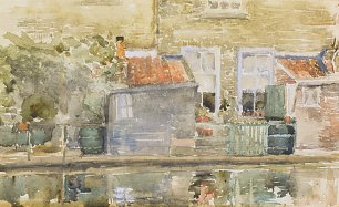 James McNeil Whistler Canal scene in Holland Wandbild