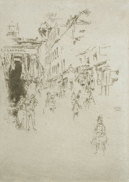 James McNeil Whistler Cutler Street Hounsditch Wandbild