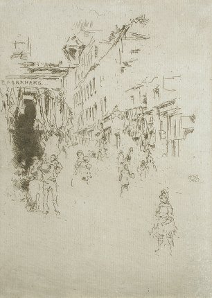 James McNeil Whistler Cutler Street Hounsditch Wandbild