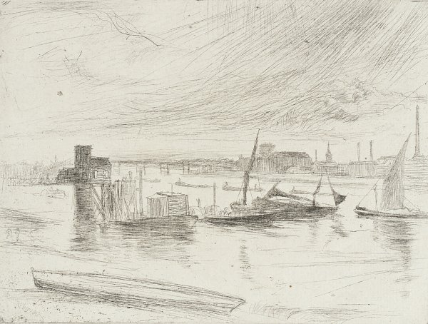 James McNeil Whistler Early Morning Battersea Wandbild