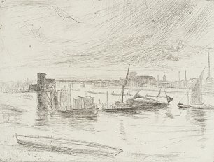 James McNeil Whistler Early Morning Battersea Wandbild