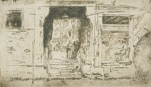 James McNeil Whistler Fish Shop Venice Wandbild