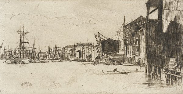 James McNeil Whistler Free Trade Wharf Wandbild