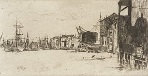 James McNeil Whistler Free Trade Wharf Wandbild