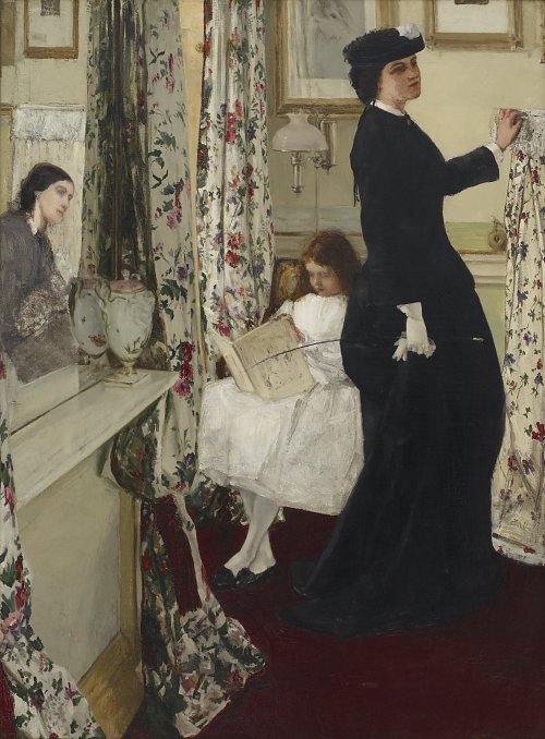 James McNeil Whistler Harmony in Green and Rose The Music Room Wandbild