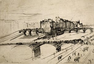 James McNeil Whistler Ile de la Cite Paris Wandbild