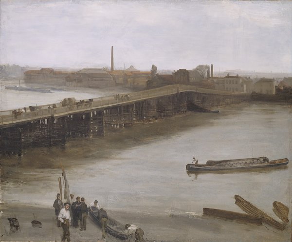 James McNeil Whistler James Brown and Silver Old Battersea Bridge Wandbild
