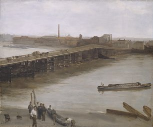 James McNeil Whistler James Brown and Silver Old Battersea Bridge Wandbild