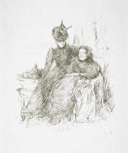 James McNeil Whistler La Mere malade Wandbild