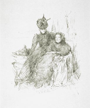 James McNeil Whistler La Mere malade Wandbild