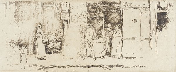 James McNeil Whistler Newspaper Stall Rue de Seine