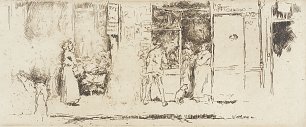 James McNeil Whistler Newspaper Stall Rue de Seine Wandbild