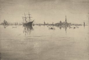 James McNeil Whistler Nocturne from the series Venice a Series of Twelve Etchings Wandbild