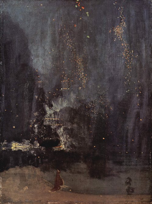 James McNeil Whistler Notturno in Schwarz und Gold Die fallende Rakete Wandbild