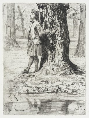 James McNeil Whistler Seymour Standing Under a Tree Wandbild