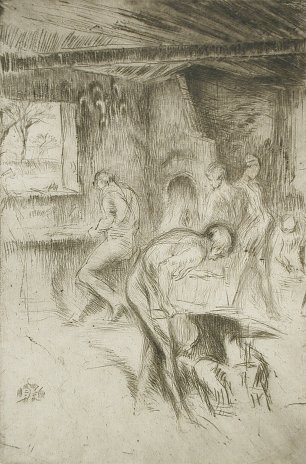 James McNeil Whistler The Little Forge Wandbild