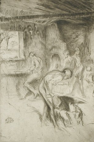 James McNeil Whistler The Little Forge Wandbild