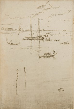 James McNeil Whistler The Little Lagoon from the Twelve Etchings Wandbild