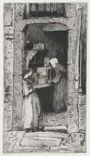 James McNeil Whistler The Mustard Merchants Wandbild