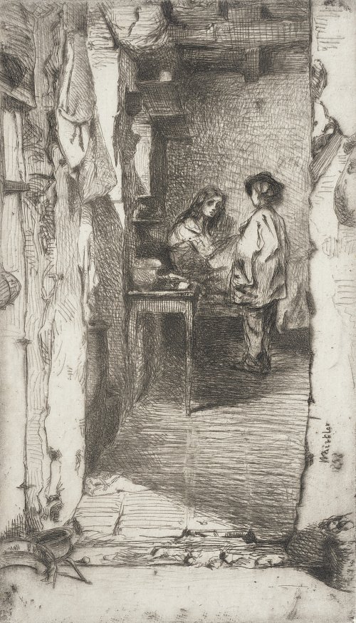 James McNeil Whistler The Rag Gatherers Wandbild