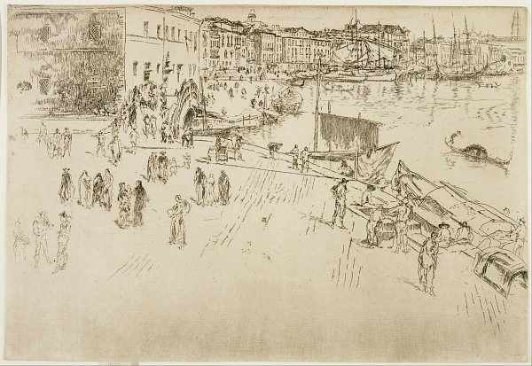 James McNeil Whistler The Riva No 1 Wandbild