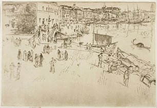 James McNeil Whistler The Riva No 1 Wandbild