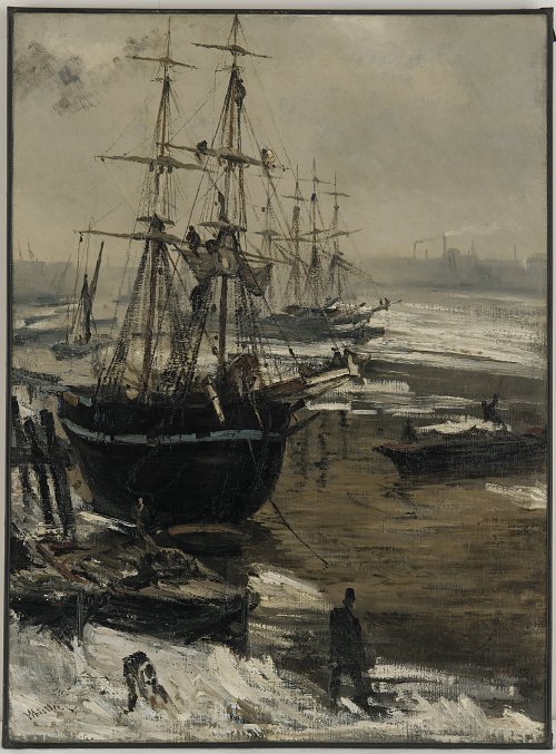 James McNeil Whistler The Thames in Ice Wandbild