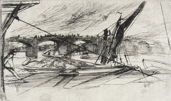 James McNeil Whistler Vauxhall Bridge Wandbild