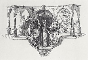 Adolph Menzel Apotheose des Tizian Wandbild