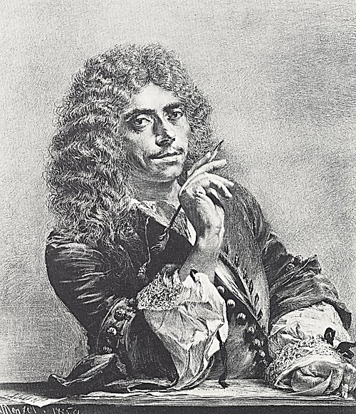 Adolph Menzel Folge Versuche auf Stein mit Pinsel und Schabeisen 1 Wandbild
