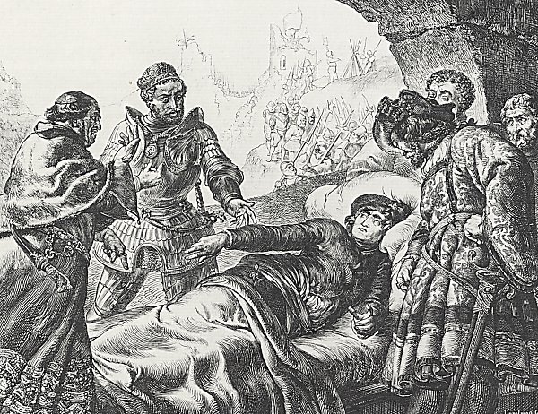 Adolph Menzel Franz von Sickingens Tod zu Landstuhl Wandbild