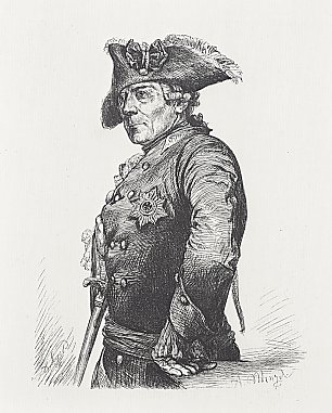 Adolph Menzel Friedrich der Grosse Wandbild