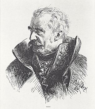 Adolph Menzel Gebhard Leberecht von Bluecher Wandbild