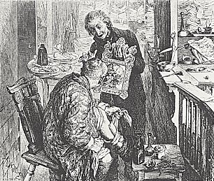 Adolph Menzel Illustration zu Der zerbrochene Krug 9 Wandbild