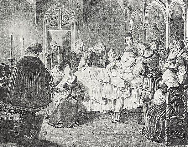 Adolph Menzel Illustrationen zu Luthers Leben 4 Wandbild