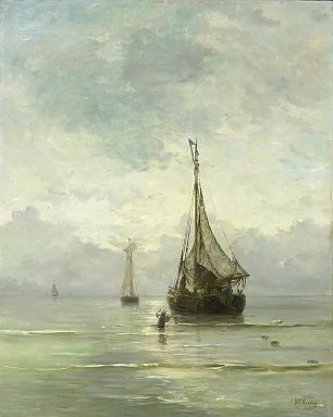 Hendrik Willem Mesdag Calm Sea Wandbild